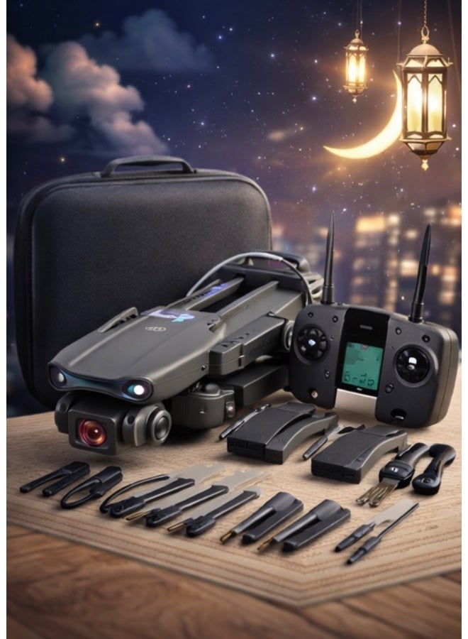 ELTRAZONE E99 Foldable Dual Camera Drone with HD Camera 2.4GHz RC Quadcopter with App Control Real Time Transmission LED Lights and One key Return - Image 4