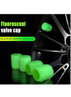 Y&D Car Tire Valve Cap, 4PCS Green Fluorescence, Bike Motorcycle Noctilucous Illuminated Universal Wheel Caps for Truck Motorcycles Tires, Need Sunlight to Absorb Energy  - Image 4