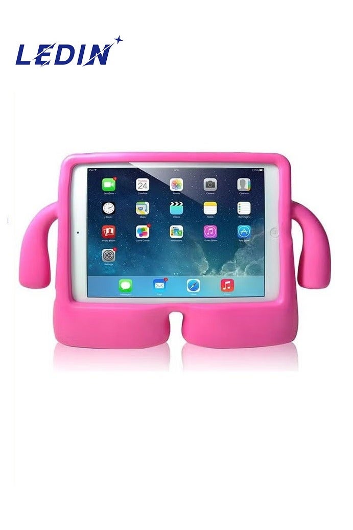 Kids Shock‑Proof EVA Case with Handle & Stand for iPad Mini 7 Bright Durable Cover(Pink)