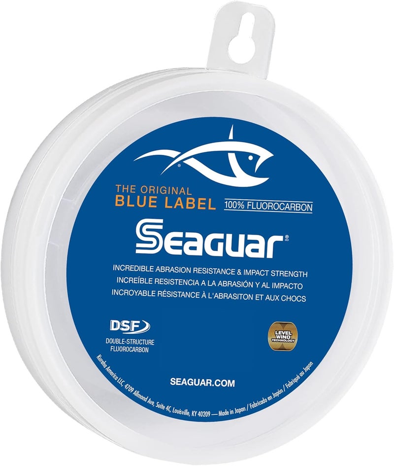 Seaguar Blue Label 100% Fluorocarbon Fishing Line Leader - 15lb Test, 25 Yards - Image 1