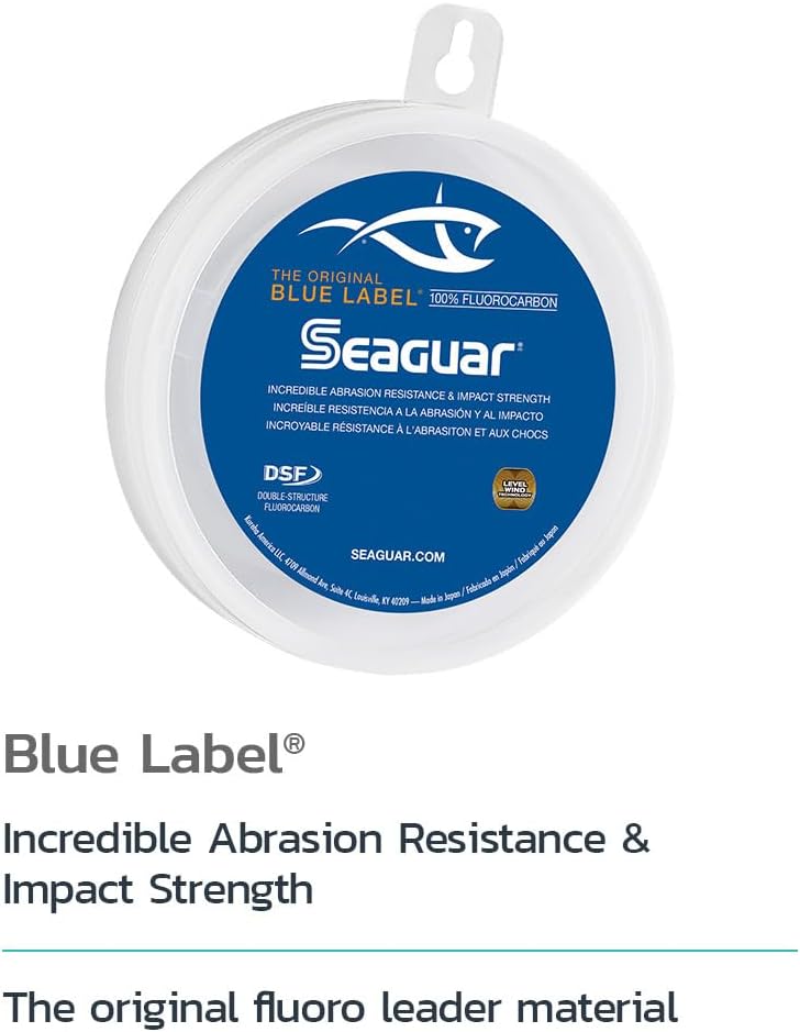Seaguar Blue Label 100% Fluorocarbon Fishing Line Leader - 15lb Test, 25 Yards - Image 2
