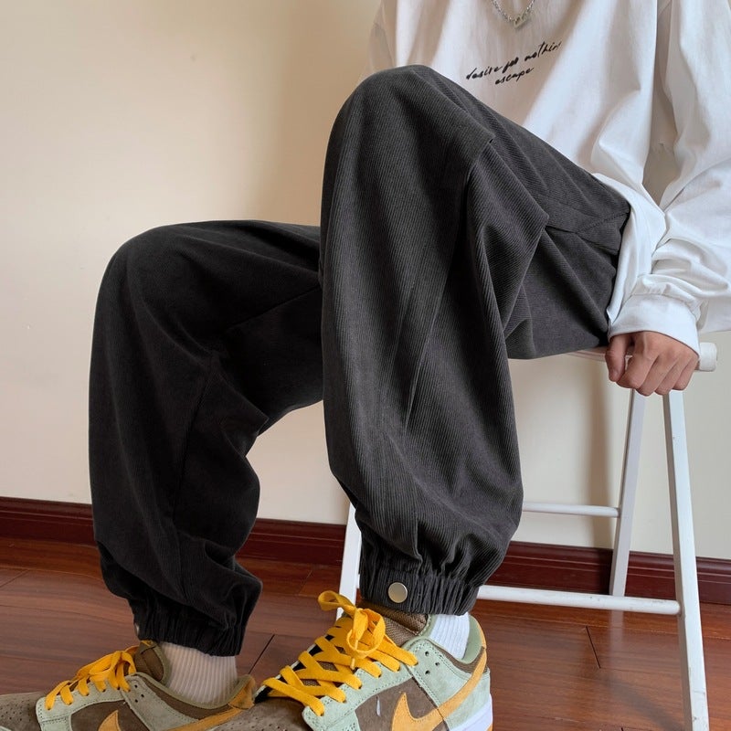 2023 New Pants Men'S American Fashion Boys Casual Pants Plus Size Loose Leg Sports Pants - Image 1