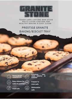 Prestige صينية خبز / بسكويت من الجرانيت | مقلاة بطبقة غير لاصقة ممتازة  - Image 5