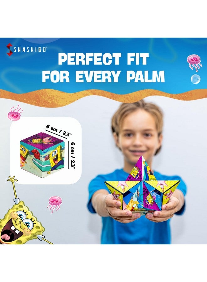 SHASHIBO Spongebob Squarepants Shape Shifting Box - STEM Magnetic Fidget Cube That Transforms Into Over 70 Shapes, Download Fun in Motion Toys Mobile App (Beach Buddies) - Image 5