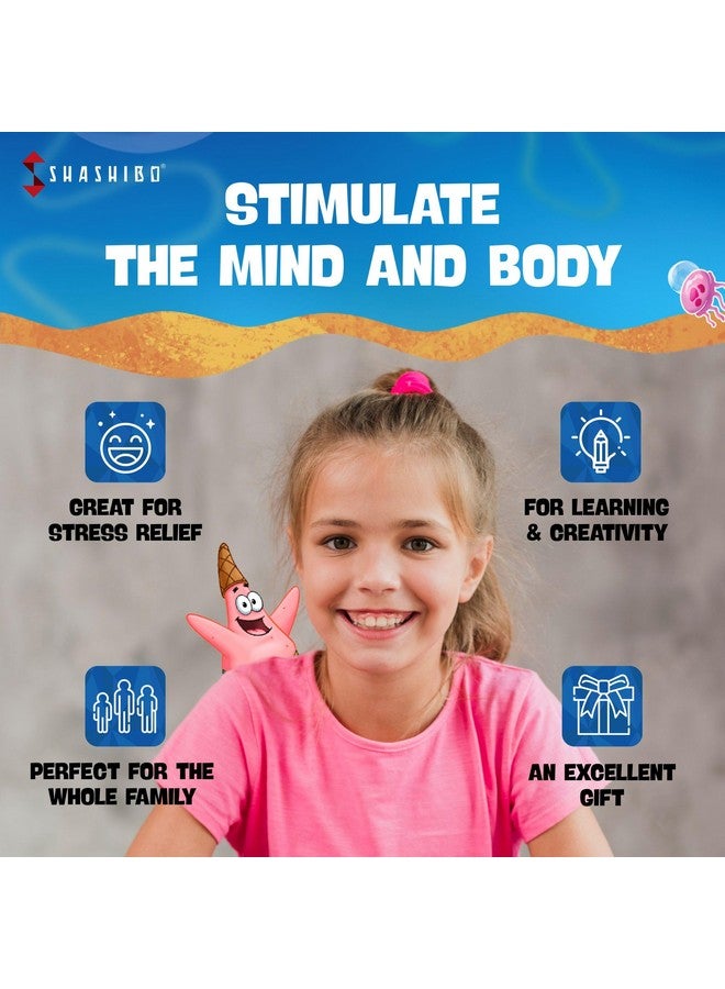 SHASHIBO Spongebob Squarepants Shape Shifting Box - STEM Magnetic Fidget Cube That Transforms Into Over 70 Shapes, Download Fun in Motion Toys Mobile App (Beach Buddies) - Image 3