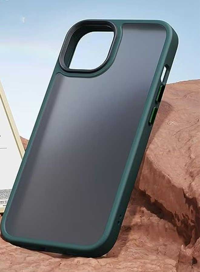 Ocean Matte Case for iPhone 15 Case 6.1-Inch, Shockproof Military Grade Drop Protection, Anti-Fingerprint Frosted Translucent Back Phone Cover for iPhone 15 Case (Green) - Image 3