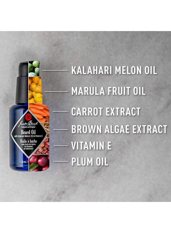 Jack Black Beard Oil for Men, 1 Fl Oz - Kalahari Melon Oil & Vitamin E - Hydrating Conditioning Oils, Softens Brittle & Dry Facial Hair, Beard Oil for Grooming - Image 4