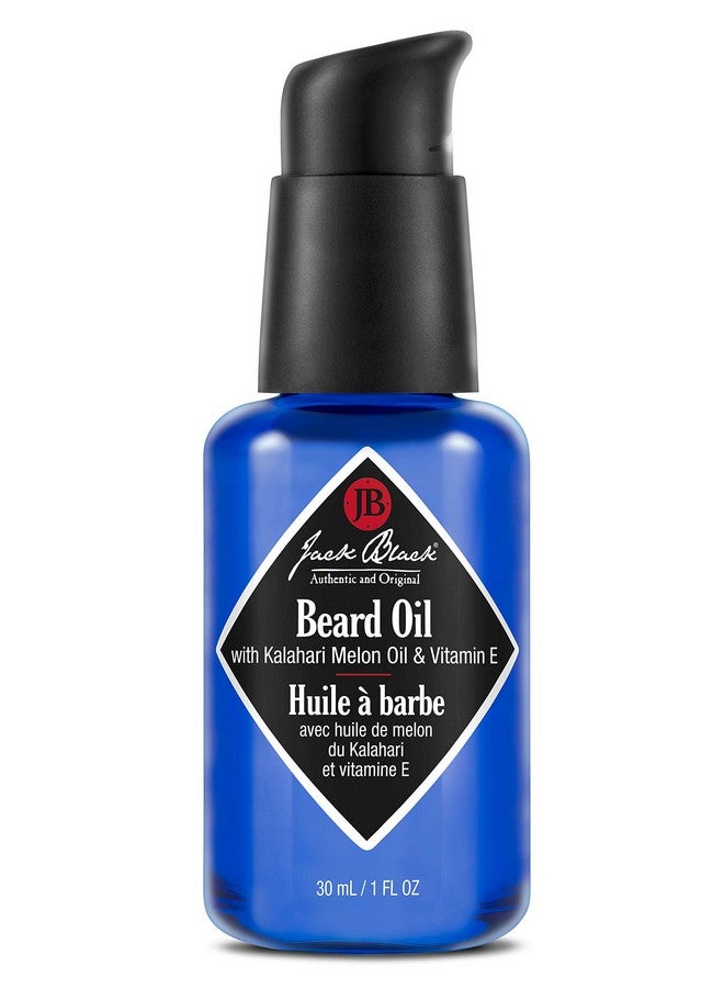 Jack Black Beard Oil for Men, 1 Fl Oz - Kalahari Melon Oil & Vitamin E - Hydrating Conditioning Oils, Softens Brittle & Dry Facial Hair, Beard Oil for Grooming - Image 1