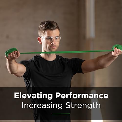TheraBand أشرطة مقاومة لاتكس احترافية من ثيراباند، شريط مرن فردي بطول 6 أقدام لتمارين الجزء العلوي والسفلي من الجسم، العلاج الطبيعي، بيلاتس، تمارين في المنزل، 6 أقدام، أخضر، ثقيل، مستوى 4 - Image 4