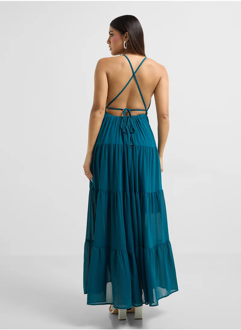 ايلا Strappy Tiered Dress