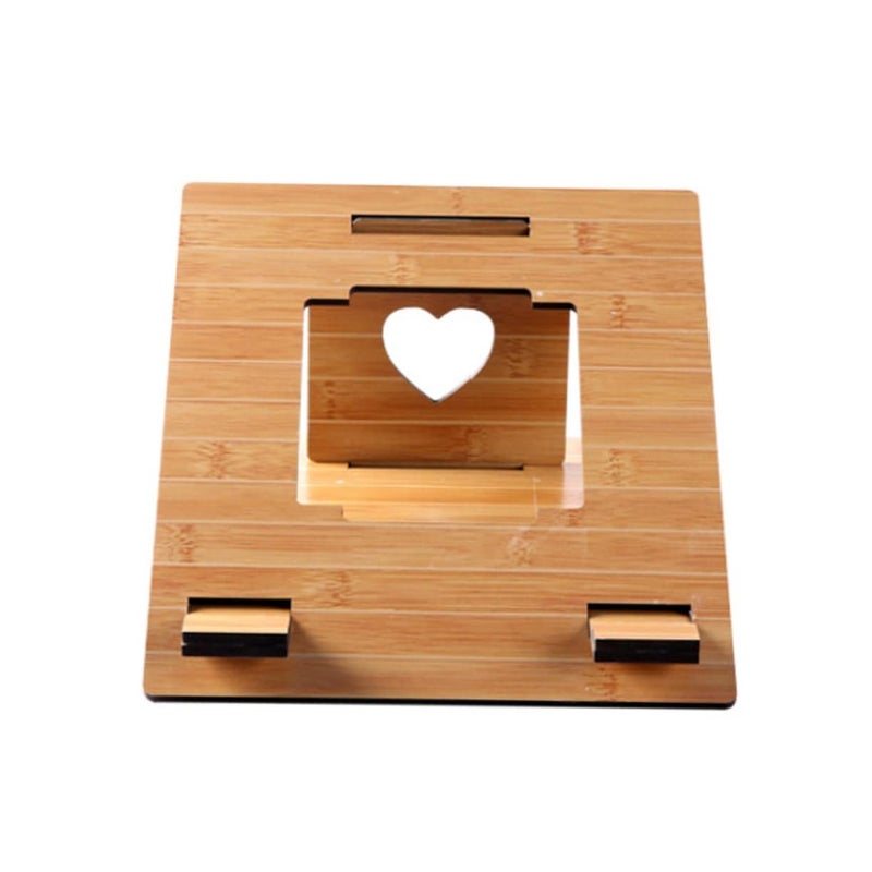 Ergonomic Wooden Laptop Stand Portable Shelf Home Office Travel - Image 2