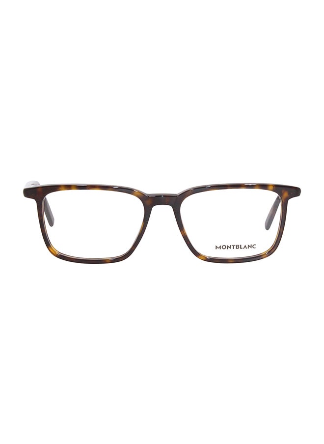 MONTBLANC Men's Rectangle Eyeglass Frame - MB01970 002 53 - Lens Size: 53 Mm  - Image 2