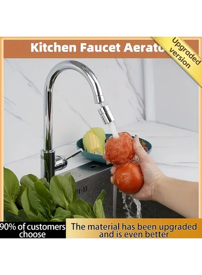 قطعتان صنبور دوار 360 درجة رش مزدوج الوضع خرطوم PVC مقاوم للتسرب محول توصيل سريع - Image 5