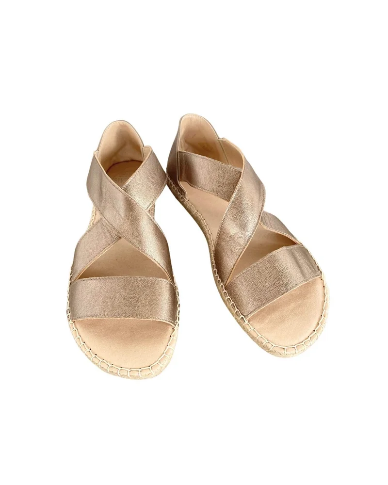 SHOEQ Bronze Beach Espadrille for Women | Best Price UAE