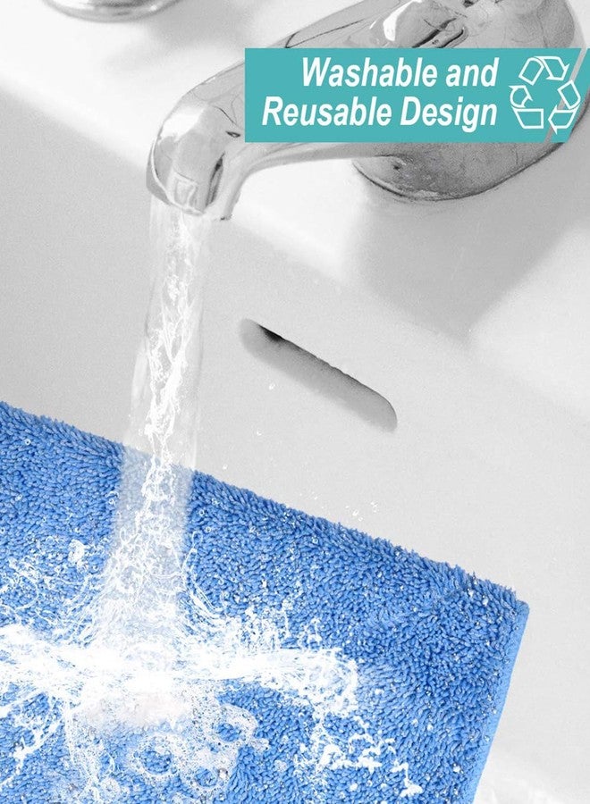 KEEPOW Microfiber Mop Refills Compatible with MR.SIGA Professional Microfiber Mop, 5 Pack Reusable Flat Mop Refills for Hardwood, Laminate, Tile Floor Cleaning, Size: 44cm X 24cm - Image 5