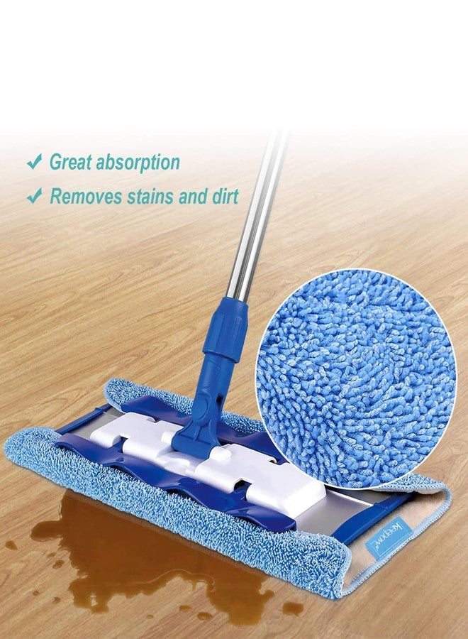 KEEPOW Microfiber Mop Refills Compatible with MR.SIGA Professional Microfiber Mop, 5 Pack Reusable Flat Mop Refills for Hardwood, Laminate, Tile Floor Cleaning, Size: 44cm X 24cm - Image 4