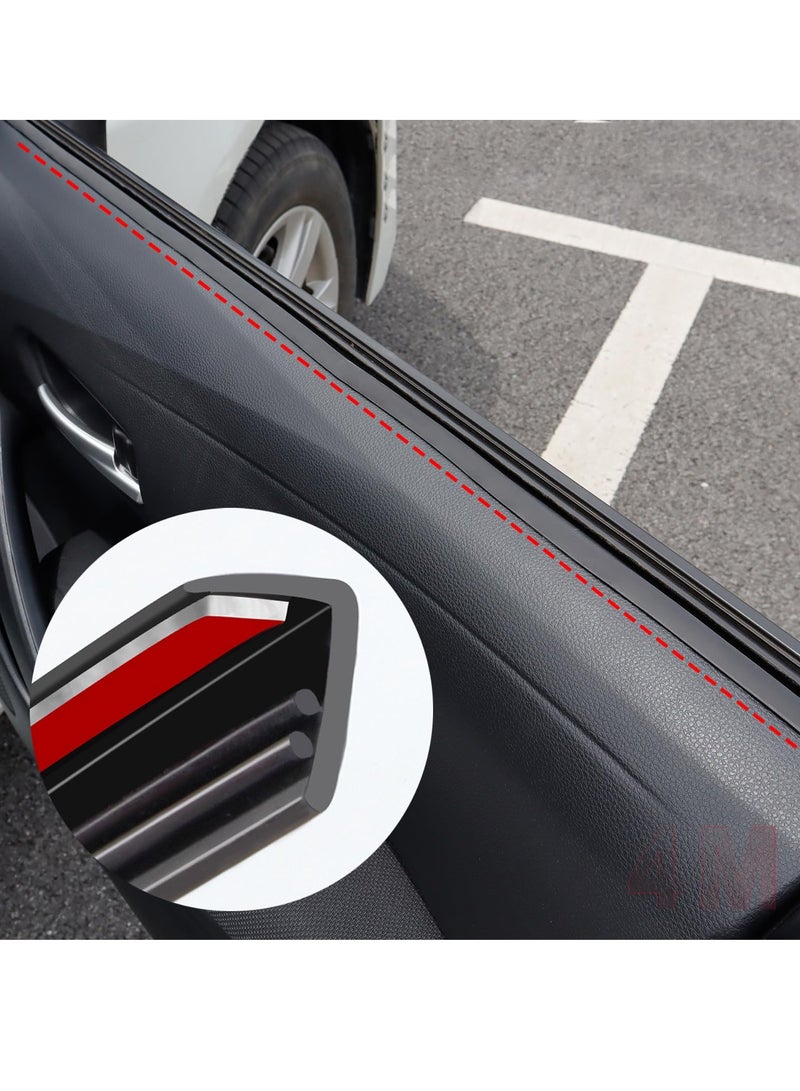 SOLARAE 4M Weatherproof Car Window Seal Strip - Soundproof, Dust-Resistant Rubber Insulation for Enhanced Trim Molding and Protection. Perfect for Improved Comfort and Durability. - Image 4