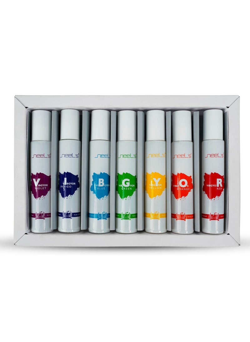 نيلز مجموعة هدايا عطور نيلز VIBGOR 7 متنوعة للجنسين | 7×15 مل = 105 مل | بعطور تدوم طويلًا - Image 4
