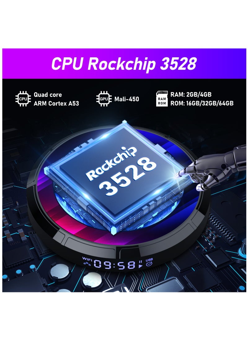 اتش 96 ماكس الذكية الروبوت 13.0 التلفزيون مربع مع رباعية النواة الذراع اللحاء A53 دعم بلوتوث 5.0 - Image 2