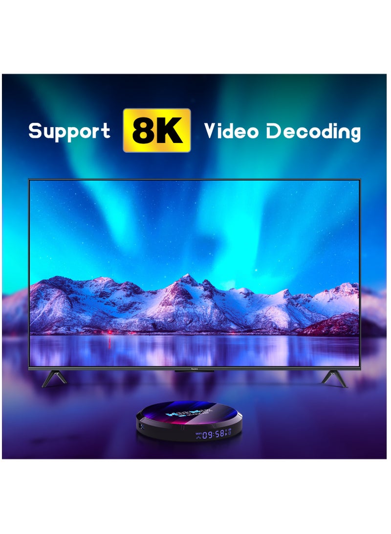 اتش 96 ماكس الذكية الروبوت 13.0 التلفزيون مربع مع رباعية النواة الذراع اللحاء A53 دعم بلوتوث 5.0 - Image 5