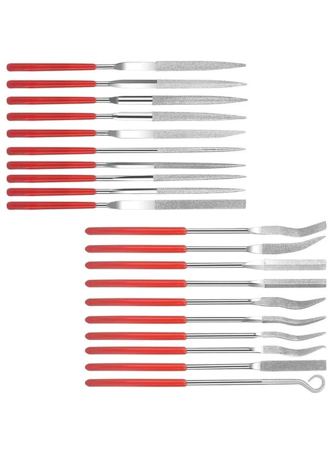 20Pcs Diamond Needle File Set Mini Jewelry Metal Files For Glass Wood Carving Craft - Image 2