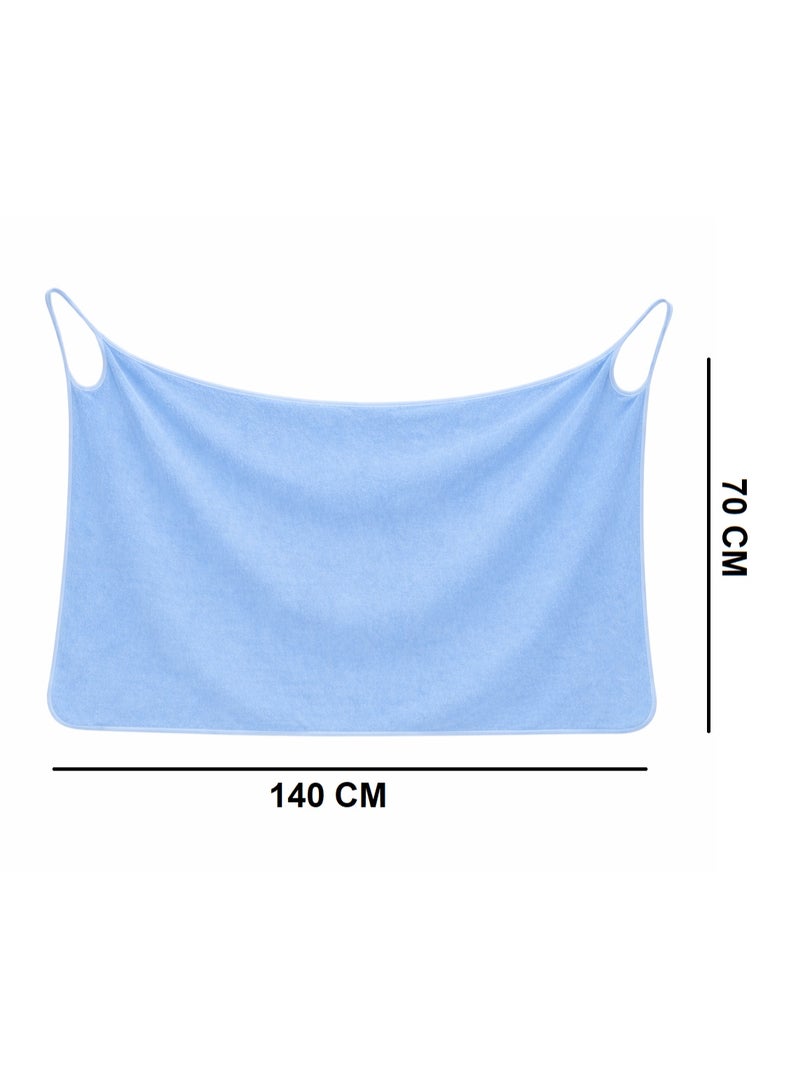 Microfiber Bath Towel, Quick-Dry with Hanging Loops – Size 140 × 70 cm - Image 2