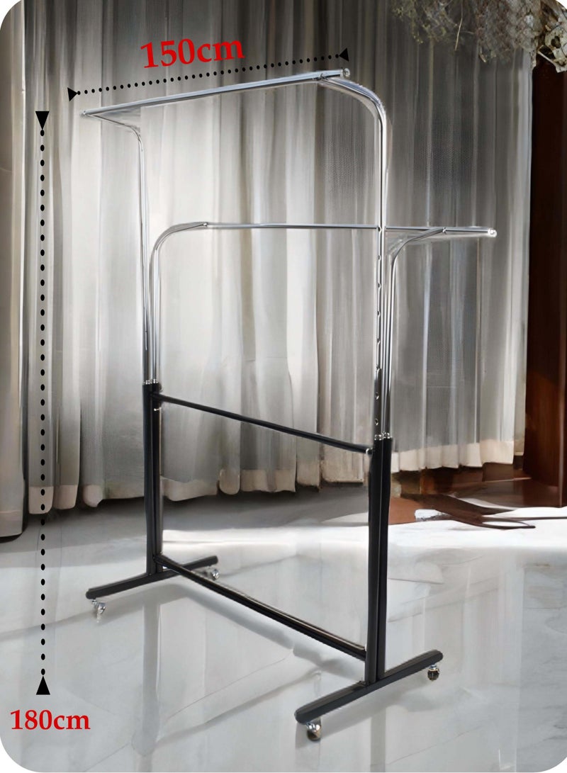 Living Multifunctional Steel Clothing Stand 150*180 CM 