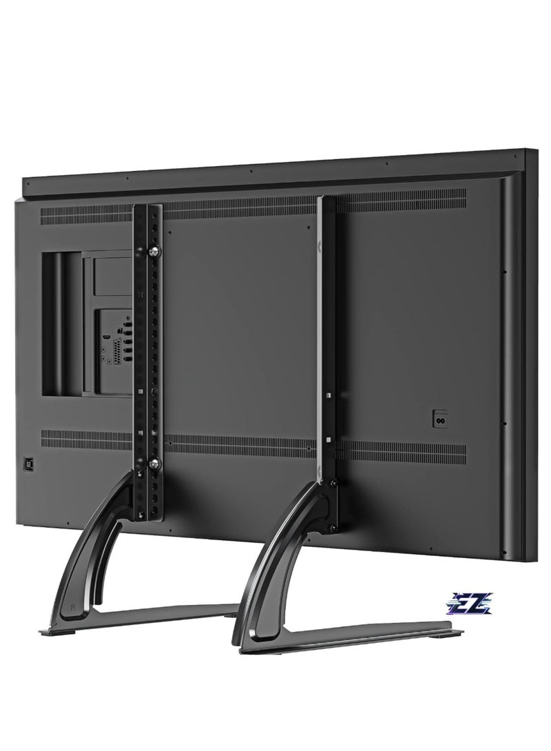 ELTRAZONE Universal Table Top TV Stand for Most 27 to 55 inch LCD LED Plasma Flat Screen TVs, TV Base Height Adjustable Leg Stand Holds up to 88 lbs, VESA up to 800x400mm - Image 1