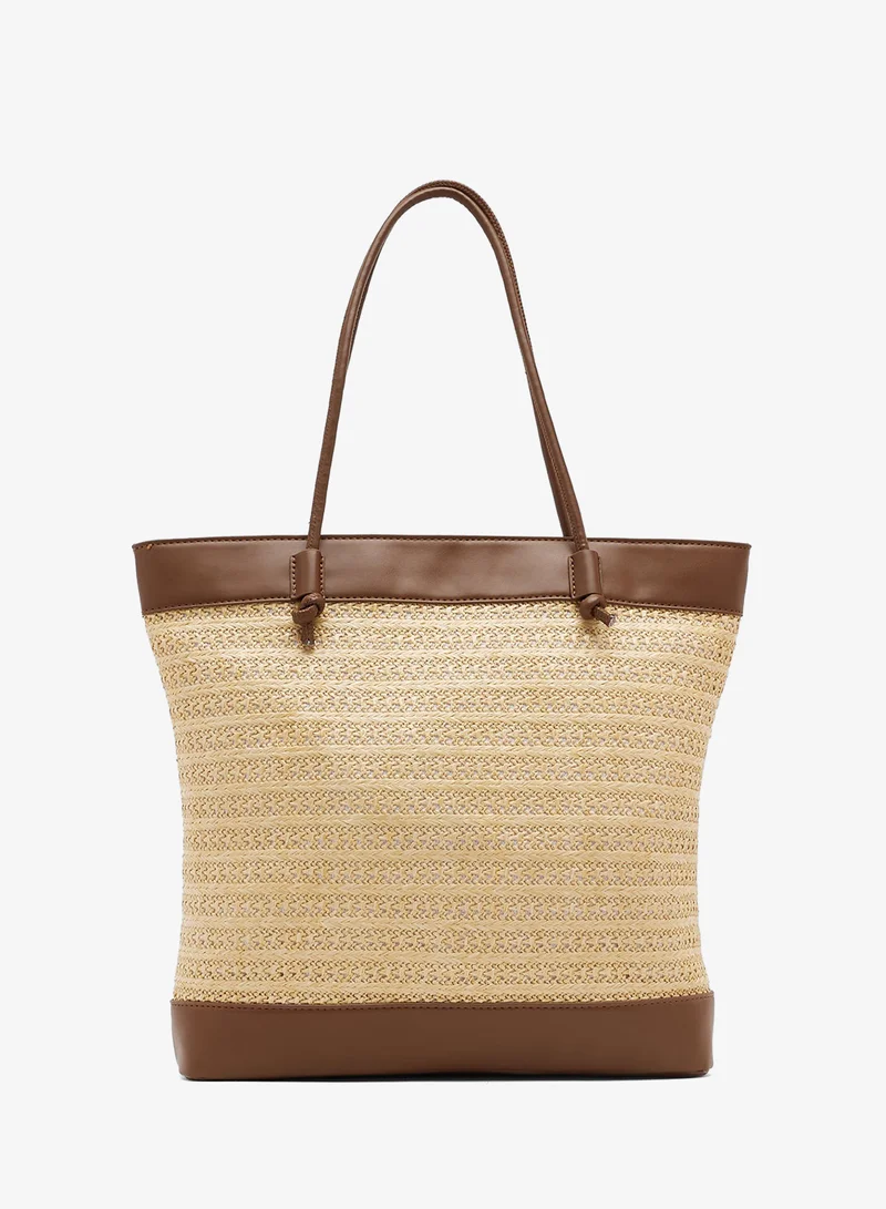 Ginger Raffia Woven Tote