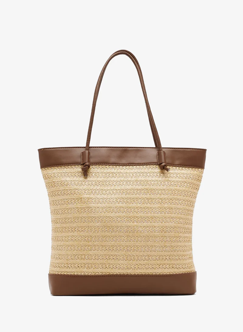 Ginger Raffia Woven Tote