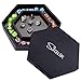 SIQUK Dice Tray with Lid Hexagon Dice Rolling Tray Dice Holder for Dice Games Like RPG DND and Other Table Games Gray - Image 2