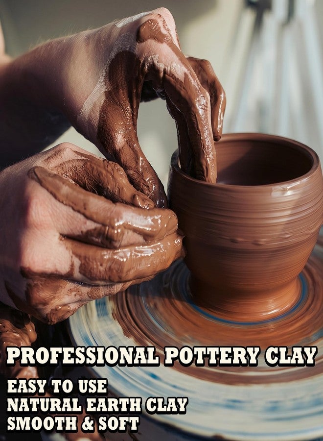 Aujazyble Air Dry Clay - 3.3lbs Terracotta Natural Pottery Clay for Kids, No-Cracking & Self Hardening, Professional Modeling Clay for Pottery Wheel, Sculpting, Arts & Craft Supplies for Classrooms - Image 3