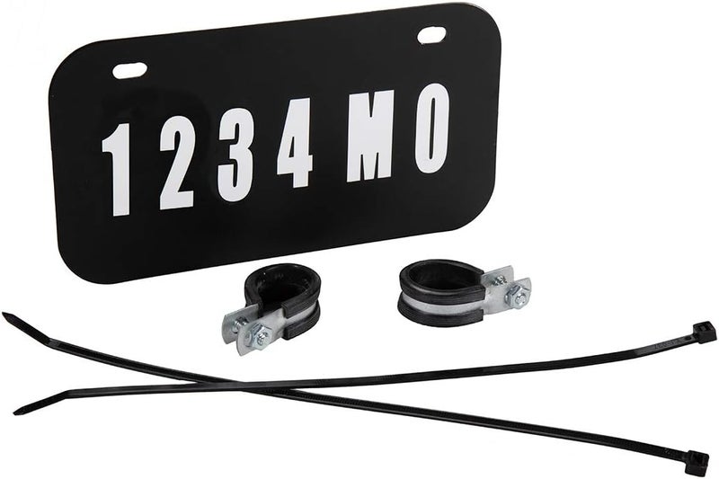 Raider FS-12000 ATV/UTV License Plate Kit with Numbers and Letters Included (7.5 in x 4 in) - Image 1