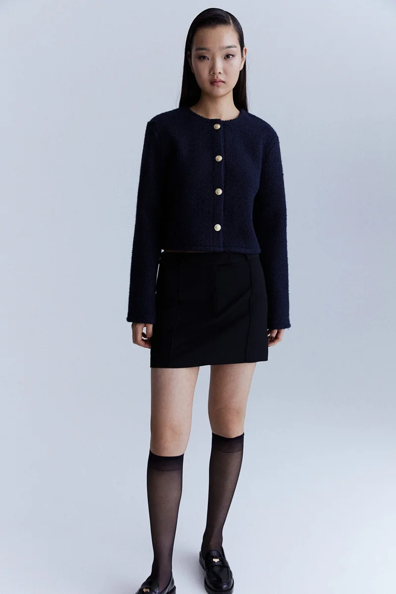 اتش اند ام كارديغان منسوج من البوكليه