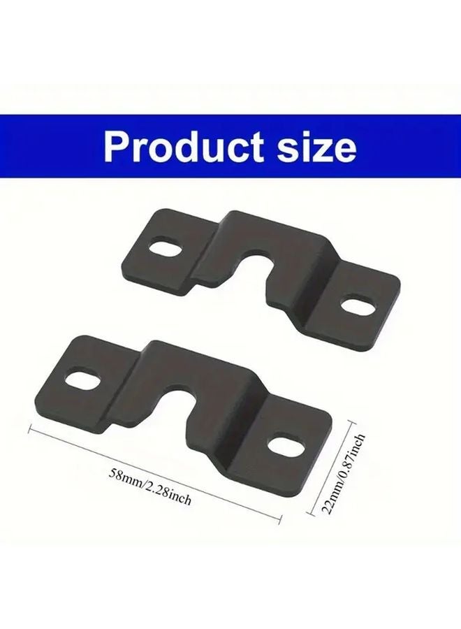 2 Pcs Black Heavy Duty Wall Mounted Speaker Bracket Projector Holder - Image 4