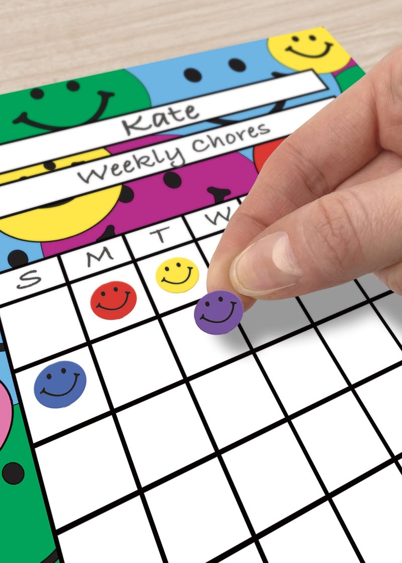 Teacher Created Resources Mini Happy Face Stickers Valu-Pak, 1144 stickers (TCR6633) - Image 3