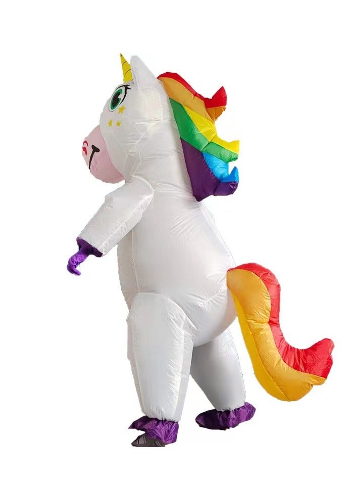 general Creative Performance Doll Costume Festival Stage Performance Colorful Cute Unicorn Inflatable Suit - Image 2