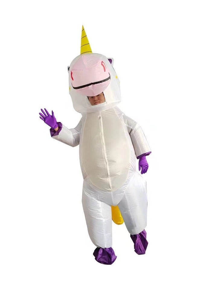 general Creative Performance Doll Costume Festival Stage Performance Colorful Cute Unicorn Inflatable Suit - Image 4