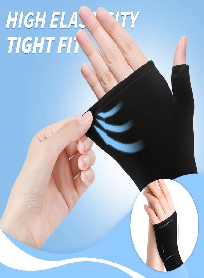 HANNEA® Compression Ice Cool Glove for Pain Relief, Reusable Gel Gloves Adjustable Wrist Strap Hot & Cold Therapy for Arthritis/Carpal Tunnel/Sports Injuries/Swelling/Joint Sprain/Bruises - Image 2