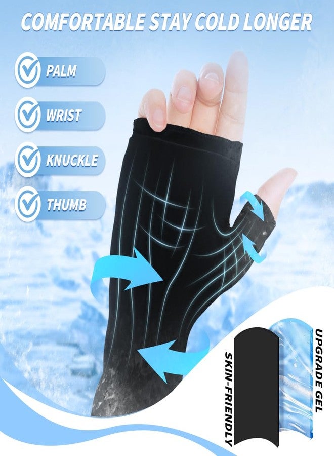 HANNEA® Compression Ice Cool Glove for Pain Relief, Reusable Gel Gloves Adjustable Wrist Strap Hot & Cold Therapy for Arthritis/Carpal Tunnel/Sports Injuries/Swelling/Joint Sprain/Bruises - Image 4
