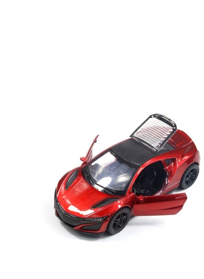 HALAMODO 1:36 Alloy Sports Car Model , Pull-Back Toy Car , Model Car for Kids Boy Girl Gift , Collectible Display ,Red - Image 2