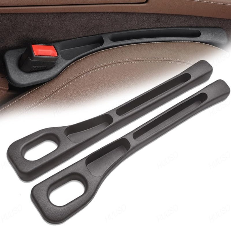HUUSO 2 Pack Car Seat Side Gap Filler with Slot for Storing Phone, Cards & Coins, Side Gap Plug Strip to Prevent Dropping Items Compatible with Mahindra XUV 700 (2024) Facelift - Image 1
