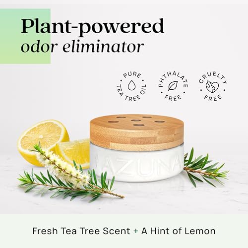 Azuna All-Natural Odor Remover Gel Refill Pouch | Air Purifier with Tea Tree Oil | Plant-Based & Long Lasting | For Pet Odors, Smoke & Strong Odors | Natural Scent, 12 oz - Image 4