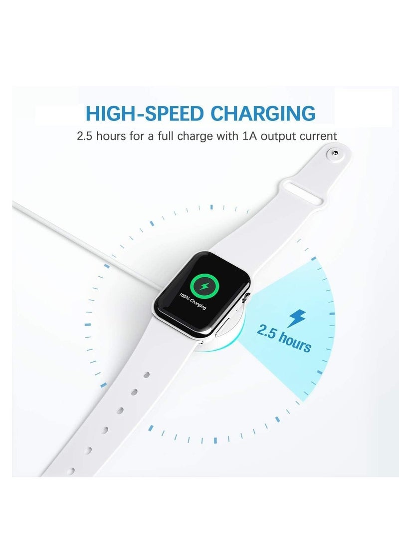 LEDIN For Apple/Watch Charger Fast Wireless Magnetic Wireless Charging Cable Cord Portable Charging Cord Compatible With Apple/Watch Series 6 SE 5 4 3 2 1-38mm/40mm/42mm 44mm 3.3Ft - Image 4