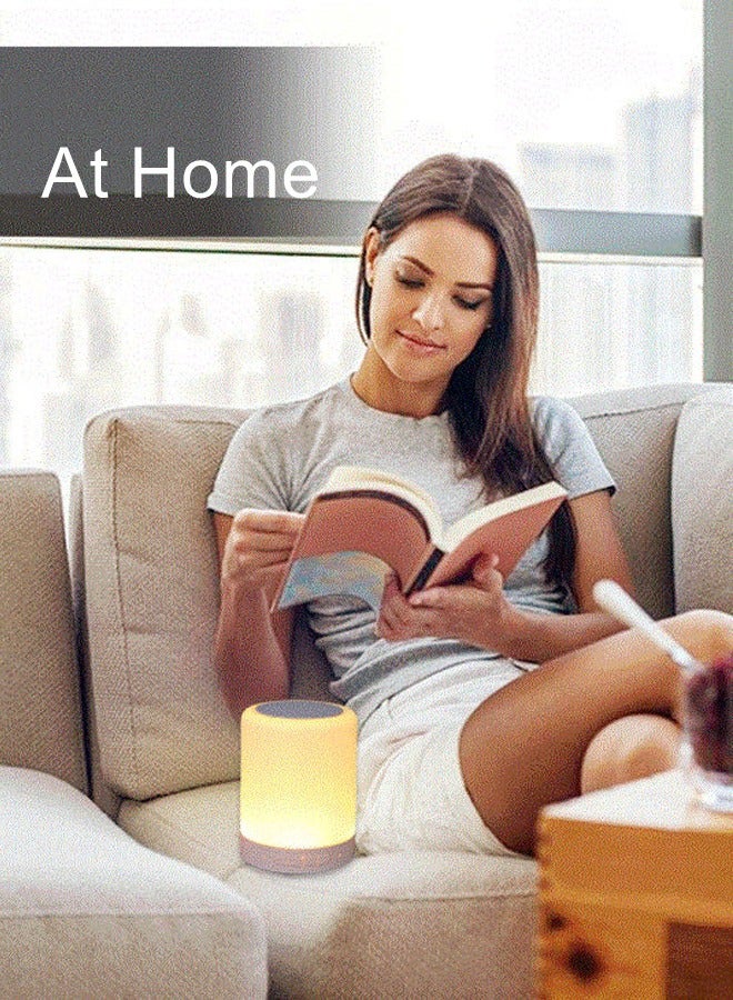WooFree Portable Bluetooth Speaker with 6 Color Dimmable LED Lamp - Image 5