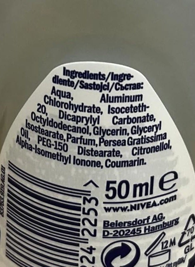 Nivea DOUBLE EFFECT ROLL-ON – FREE ALCOHOL, ANTIPERSPIRANT DEODORANT, 48 HOURS, SKIN TOLERANCE DERMATOLOGICALLY PROVEN (PACK OF 3) - Image 3