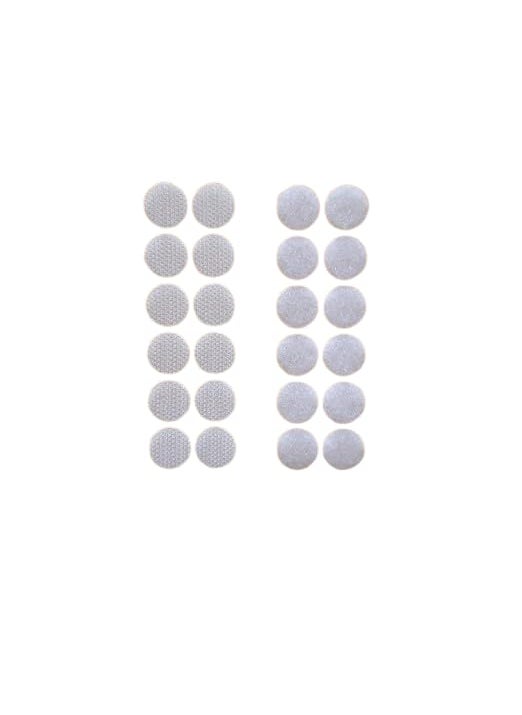 TRADIENT TRADIENT Adhesive Hook Loop Dots Tape 16mm Diameter White Color 100 Pair of Hook Loop Dots  - Image 1
