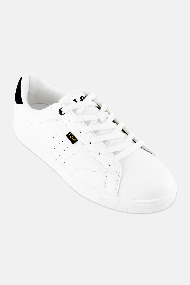 LEE Men Arums Low Lace Up Casual Shoes, White - Image 1