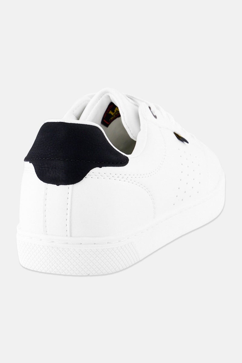 LEE Men Arums Low Lace Up Casual Shoes, White - Image 3