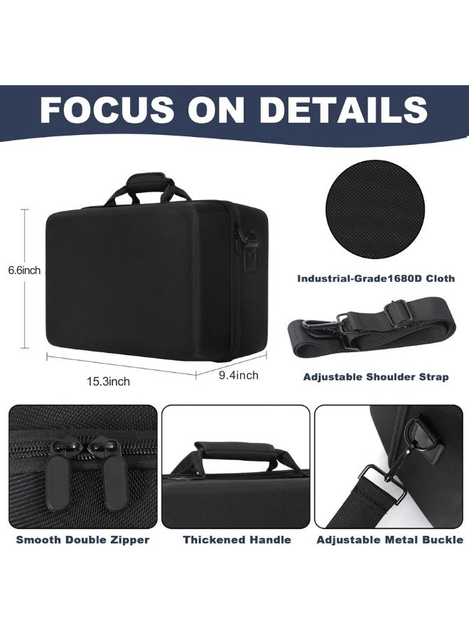 DOUGEI Travel Carrying Case for PS5, Hard Shell Travel Case for PS5 Disc&Digital Edition, Protective Storage Bag for Playstation 5, Dual Sense Controllers, Headset, Base and Game Accessories - Image 2